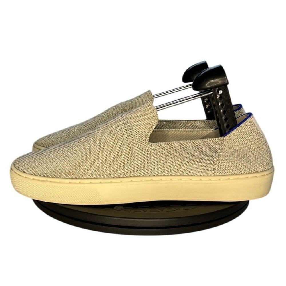 Womens Rothy's Casual Walking Slip-On Flat Comfort Sneaker Shoes SZ 9.5 Brown